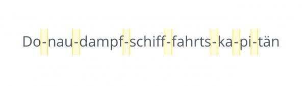 Bildschirmfoto Ausschnitt Silbentrennung.