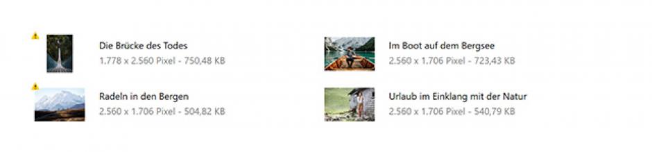 Bildschirmfoto Anzeige Fehlendes ALT Attribut.