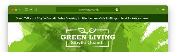 Bildschirmfoto Ausschnitt eingefärbte Navigationsleiste im Browser.