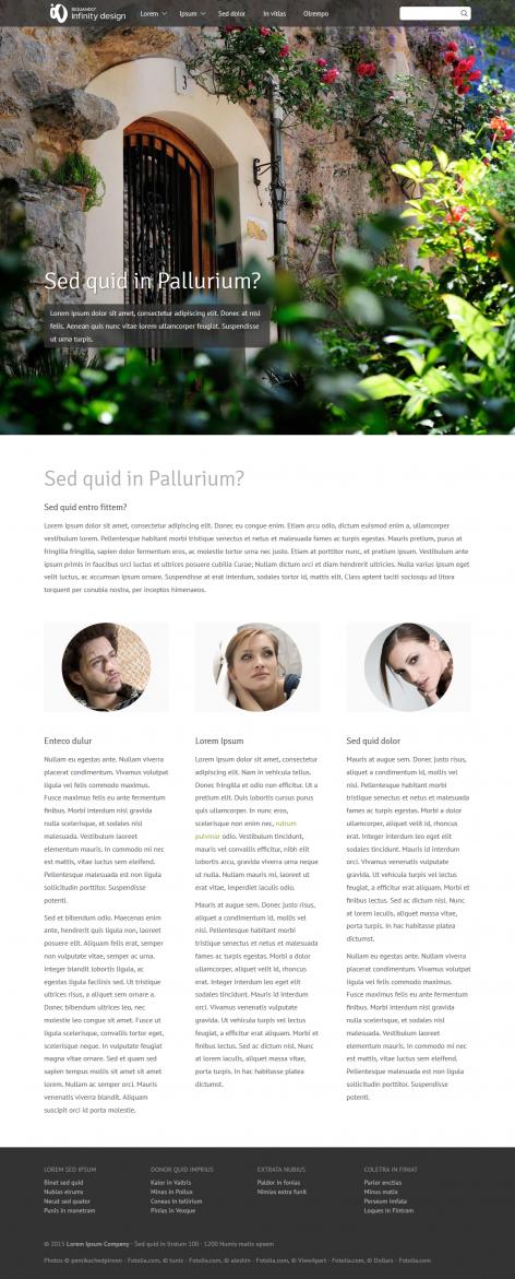 Bildschirmfoto des Designs Tellurium in ganzer Höhe.