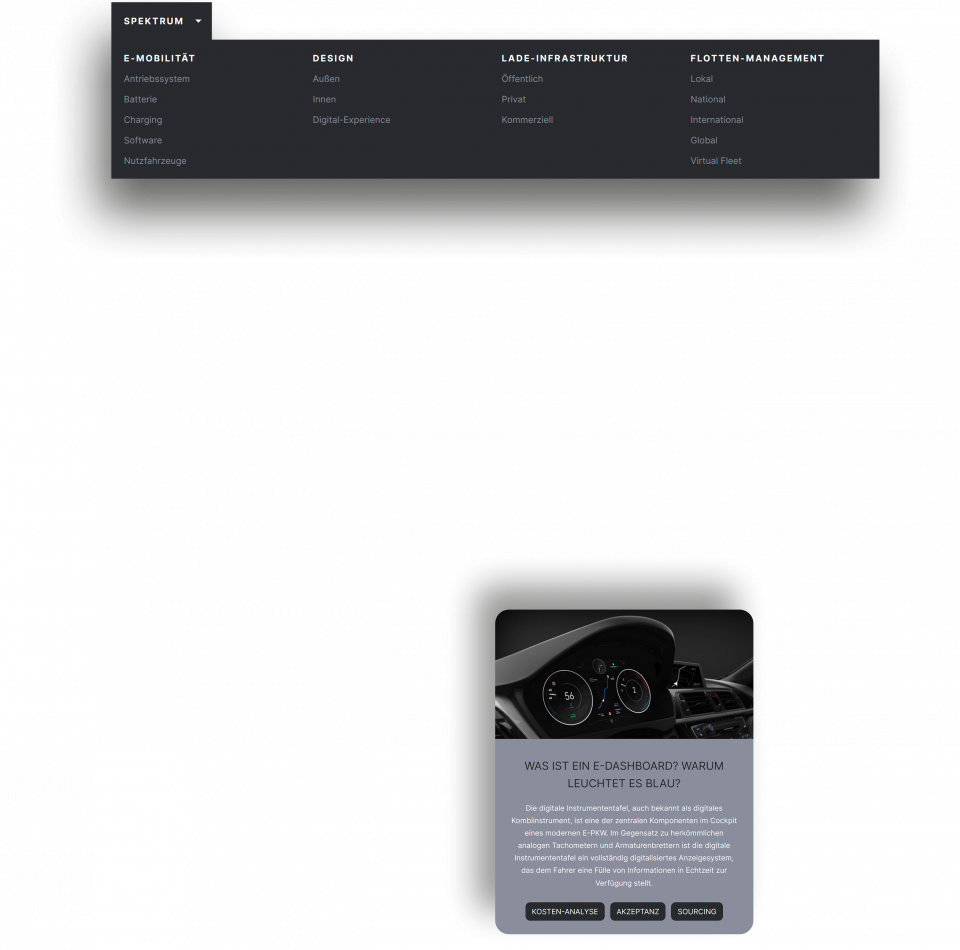 Collage Bildschirmfotos Design Omores.