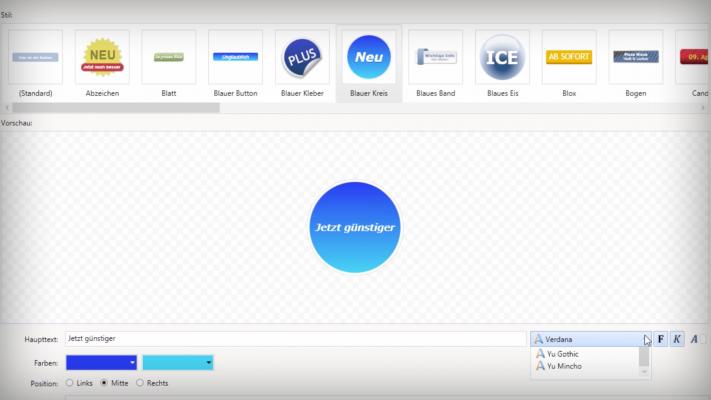 Start-Bild Tutorial-Video Aktionsbuttons