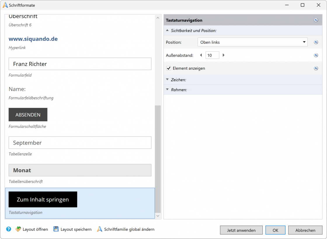 Bildschirmfoto Dialog Zum Inhalt springen.