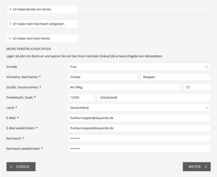 Bildschirmfoto Ausschnitt Anmeldung.