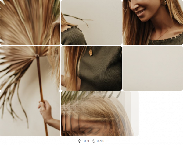 Darstellung eines Schiebe-Puzzles.