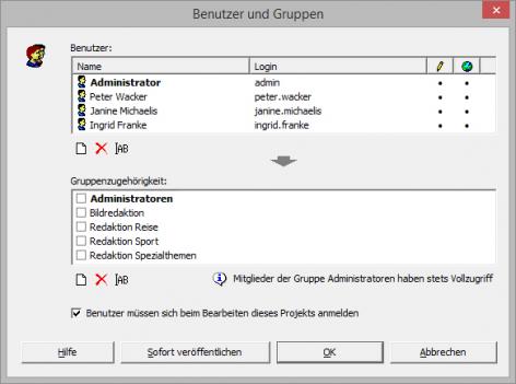Bildschirmfoto Fenster Benutzer.