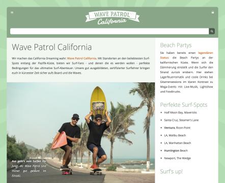 Bildschirmfoto Design California.