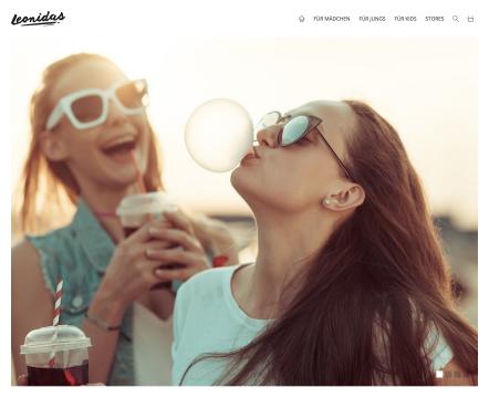 Bildschirmfoto Design Leonidas.