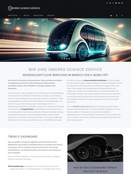 Bildschirmfoto Design Omores.