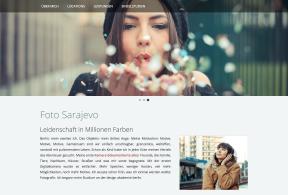 Bildschirmfoto Design Sarajevo.