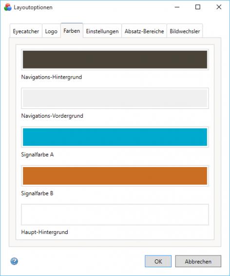 Bildschirmfoto Dialog Farben.