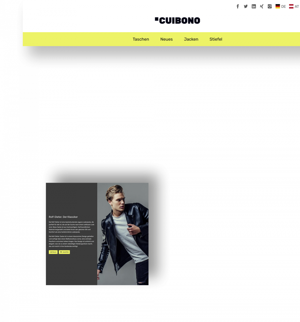 Collage Bildschirmfotos Design Cuibone.