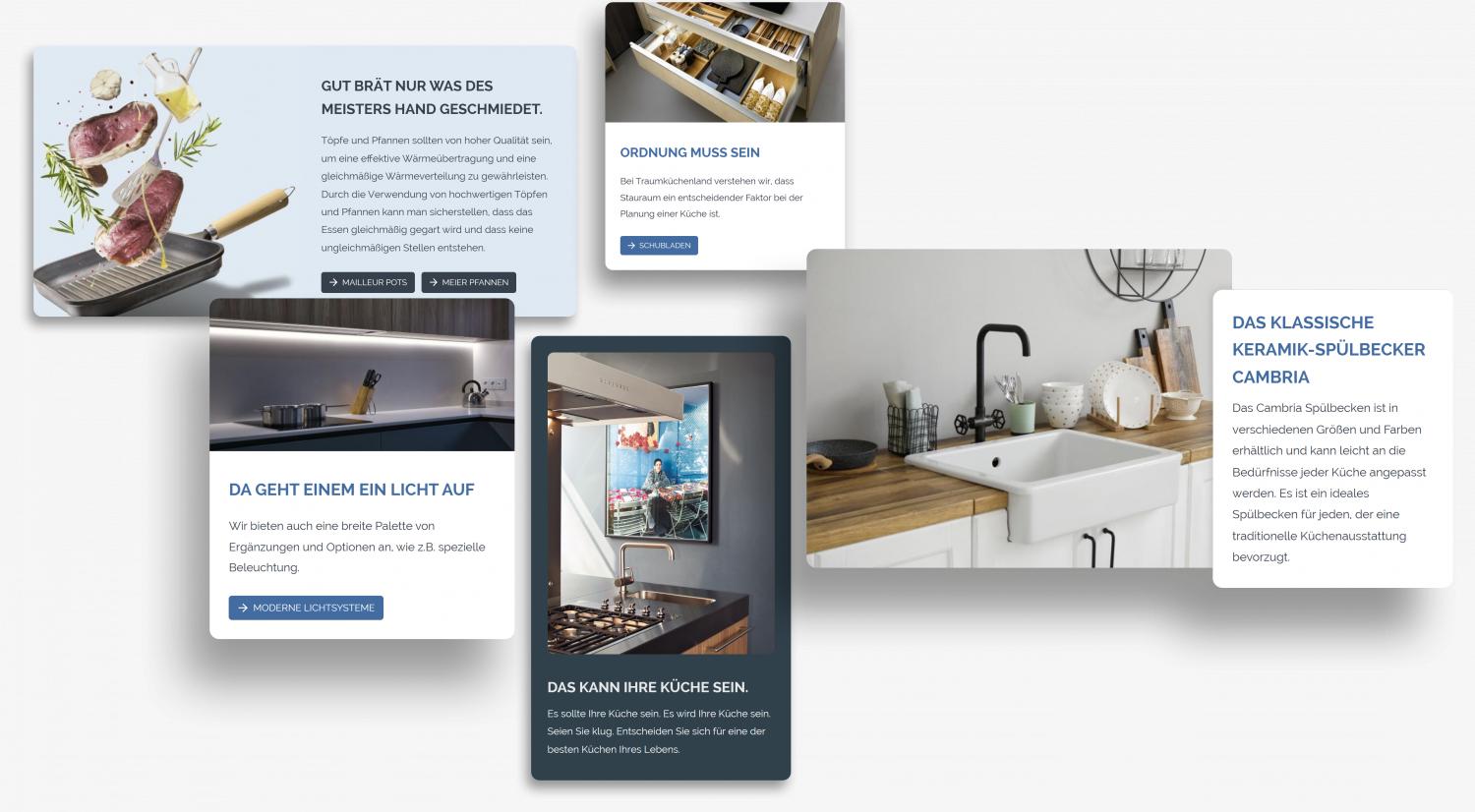 Collage Bildschirmfotos Kachel-Layout.