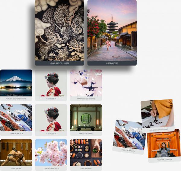 Collage Bildschirmfoto Absatz Foto-Kacheln.