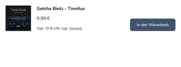 Collage zweier Bildschirmfoto Ausschnitte der in den Warenkorb Box.