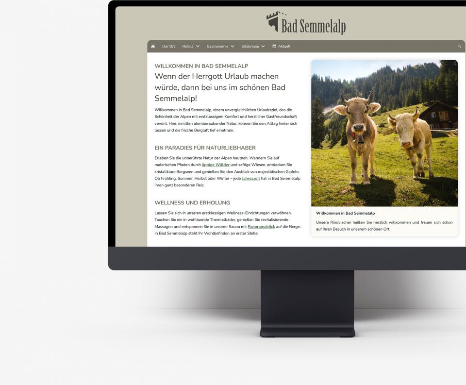 Bewegte Collage aus verschiedenen Bildschirmfotos vom neuen Design Hello I.