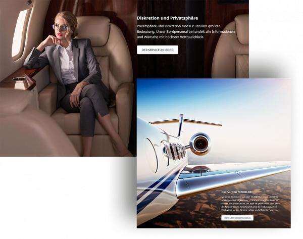 Collage von Bildschirmfoto-Ausschnitten des Absatzmoduls Scroll F/X Panorama-Bild.