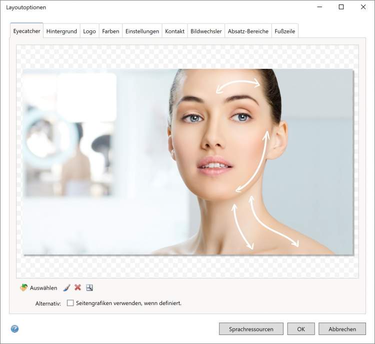 Bildschirmfoto Dialog Eyecatcher.