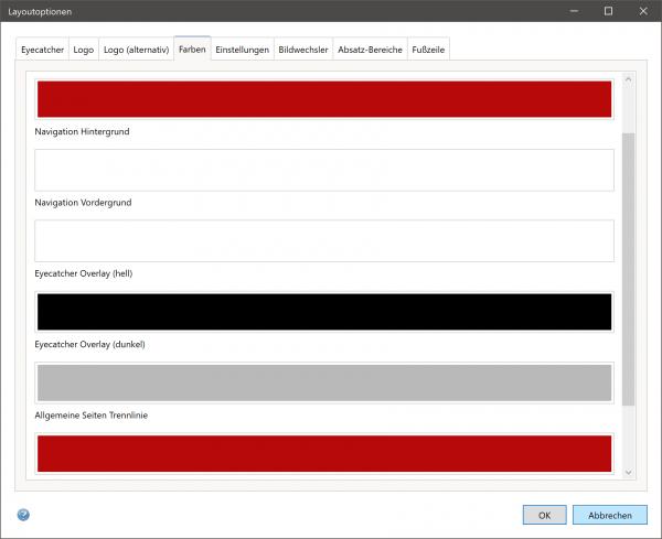 Bildschirmfoto Dialog Farben.