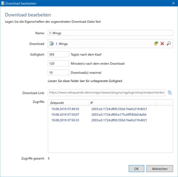 Bildschirmfoto Dialog Volle Kontrolle.
