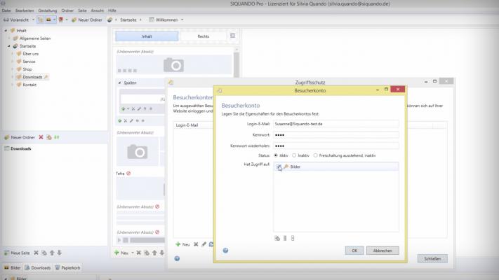 Start-Bild Tutorial-Video Zugriffsschutz
