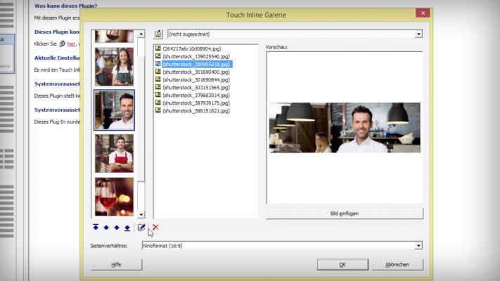Start-Bild Tutorial-Video Inline Galerie
