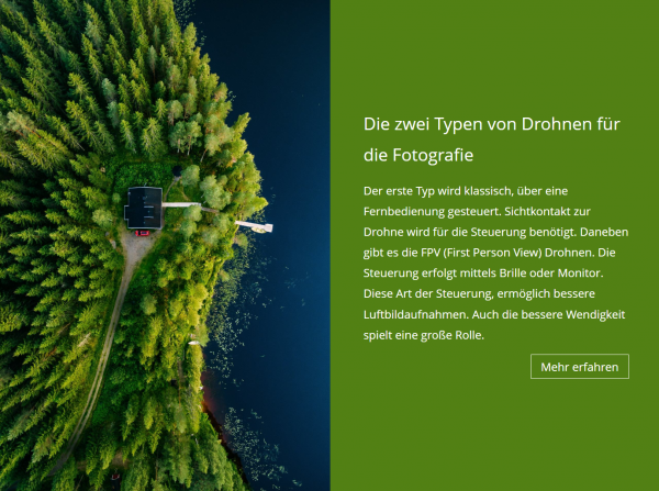 Darstellung Text und Bild nebeneinander.