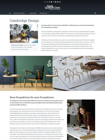 Bildschirmfoto Design Cambridge.