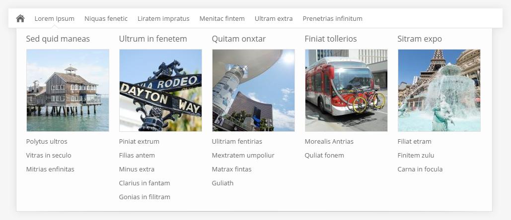 Bildschirmfoto Ausschnitt Menü von Design Dito.