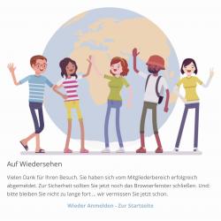 Vorschaubild Absatzmodul Logout.