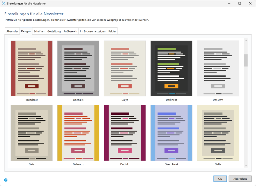 Bildschirmfoto Designs.