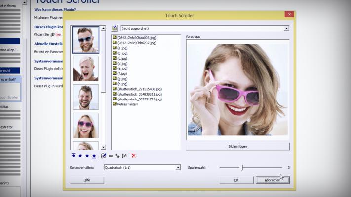 Start-Bild Tutorial-Video Touch Band Und Touch Scroller