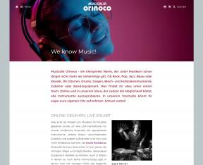 Bildschirmfoto Design Orinoco.