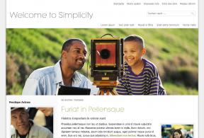 Bildschirmfoto Design Simplicity.