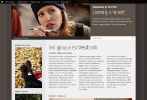 Bildschirmfoto Design Westbrook.