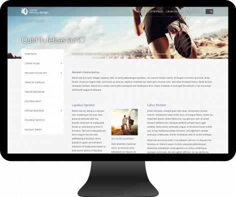 Monitor mit Design Aurum.