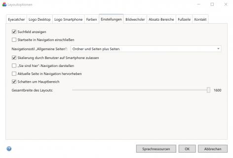 Bildschirmfoto Dialog Einstellungen.