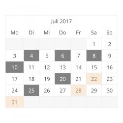 Vorschaubild Absatzmodul Kalender-Ansicht.