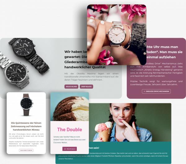 Collage Bildschirmfoto Absatz Kacheln.