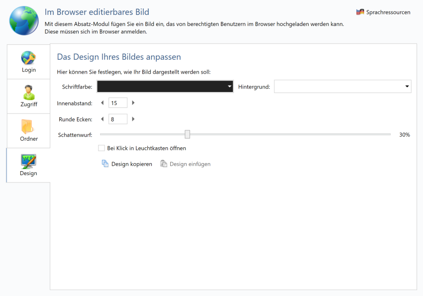 Bildschirmfoto Bild Design.