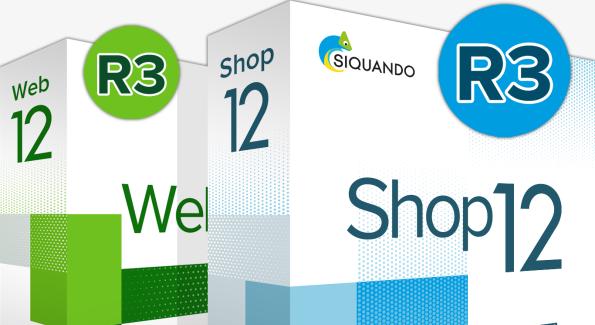 Schachteln SIQUANDO Web 12R3 und SIQUANDO Shop 12R3.