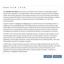 Vorschaubild Absatzmodul Editierbarer Text.