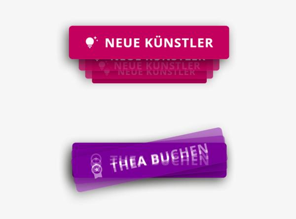 Darstellung zweier pulsierender Button mit angedeuteter Bewegung.