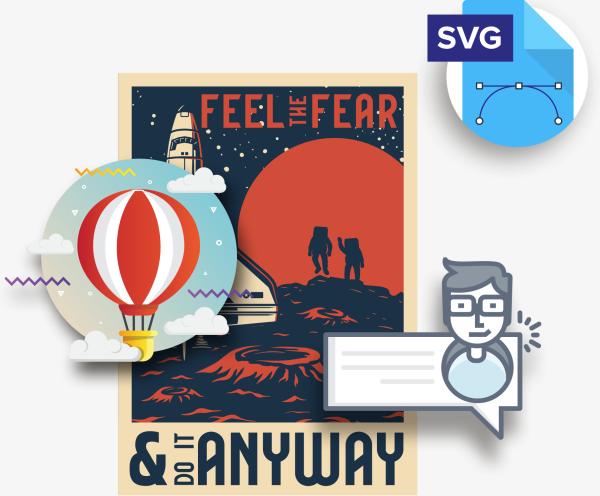 Collge SVG Beispiel Grafiken.