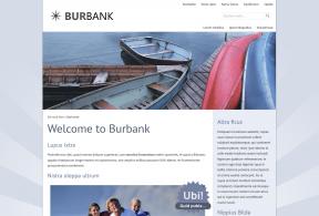 Bildschirmfoto Design Burbank.