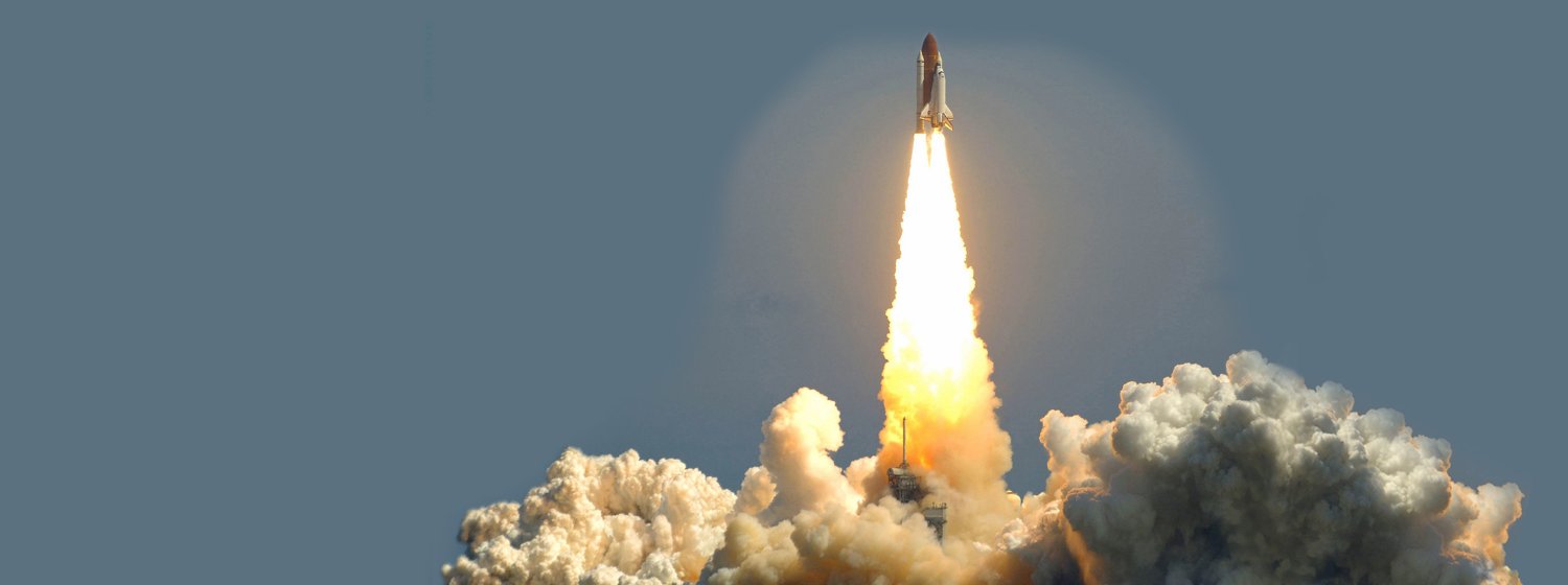Startende Rakete.